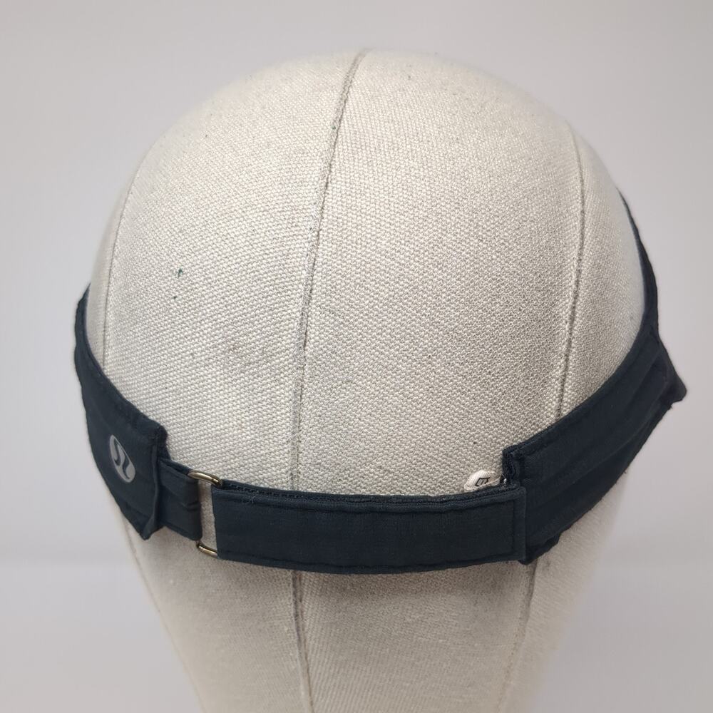 Lululemon Strapback Sun Visor Hat Solid Black One… - image 6